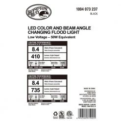 LED Color Changing Flood Light with Adjustable Beam Angle by Hampton Bay 11 LED Color Changing Flood Light with Adjustable Beam Angle by Hampton Bay -Hampton Bay Sales black hampton bay landscape flood lights iwh1501l 6 66 1000