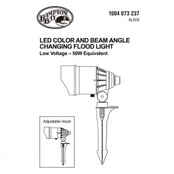 LED Color Changing Flood Light with Adjustable Beam Angle by Hampton Bay 17 LED Color Changing Flood Light with Adjustable Beam Angle by Hampton Bay -Hampton Bay Sales black hampton bay landscape flood lights iwh1501l 6 76 1000