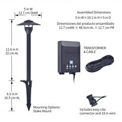 Low-Voltage 30-Watt Integrated LED Outdoor Black Landscape Path Light Kit (6-Pack) by Hampton Bay 20 Low-Voltage 30-Watt Integrated LED Outdoor Black Landscape Path Light Kit (6-Pack) by Hampton Bay -Hampton Bay Sales black hampton bay landscape light kits dl10103bks 4f 1000