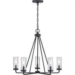Bainbridge 24 in. 5-Light Black Outdoor Urban Industrial Chandelier with Clear Glass Shades by Hampton Bay 17 Bainbridge 24 in. 5-Light Black Outdoor Urban Industrial Chandelier with Clear Glass Shades by Hampton Bay -Hampton Bay Sales black hampton bay outdoor chandeliers 1045hbbldi 4f 1000