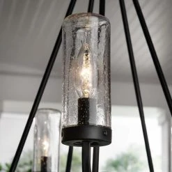 Bainbridge 24 in. 5-Light Black Outdoor Urban Industrial Chandelier with Clear Glass Shades by Hampton Bay 15 Bainbridge 24 in. 5-Light Black Outdoor Urban Industrial Chandelier with Clear Glass Shades by Hampton Bay -Hampton Bay Sales black hampton bay outdoor chandeliers 1045hbbldi 66 1000