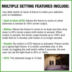 Greenhaven 11 in. 1-Light Matte Black Motion Sensor LED Outdoor Flush Mount Ceiling Light Color Selectable (4-Pack) by Hampton Bay -Hampton Bay Sales black hampton bay outdoor flush mount lights 564281011 4pk 1d 1000