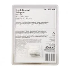 Black Deck and Tree Mount Adapter by Hampton Bay -Hampton Bay Sales black hampton bay outdoor lighting accessories iwv2579w 31 1000