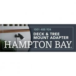 Black Deck and Tree Mount Adapter by Hampton Bay -Hampton Bay Sales black hampton bay outdoor lighting accessories iwv2579w c3 1000