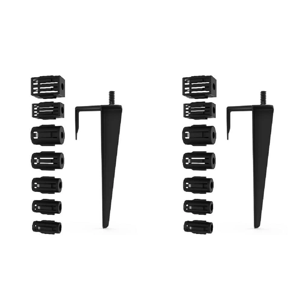 Solar Outdoor Landscape Lighting Replacement Metal Black Ground Stake (2-Pack) by Hampton Bay 1 Solar Outdoor Landscape Lighting Replacement Metal Black Ground Stake (2-Pack) by Hampton Bay