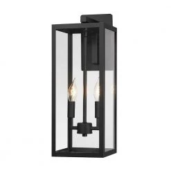 Hurley Modern 2-Light Hardwired Large Outdoor Wall Lantern Sconce Matte Black by Hampton Bay 19 Hurley Modern 2-Light Hardwired Large Outdoor Wall Lantern Sconce Matte Black by Hampton Bay -Hampton Bay Sales black hampton bay outdoor sconces 44811 44 1000