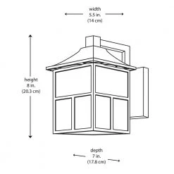 Black Outdoor Integrated LED Wall Lantern Sconce (2-Pack) by Hampton Bay -Hampton Bay Sales black hampton bay outdoor sconces bal 012 c3 1000