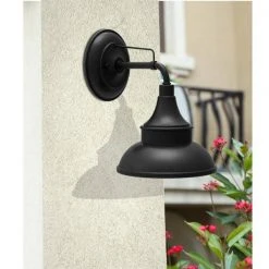 Black Outdoor Barn Light Wall Mount Sconce by Hampton Bay -Hampton Bay Sales black hampton bay outdoor sconces ew10139bk 76 1000