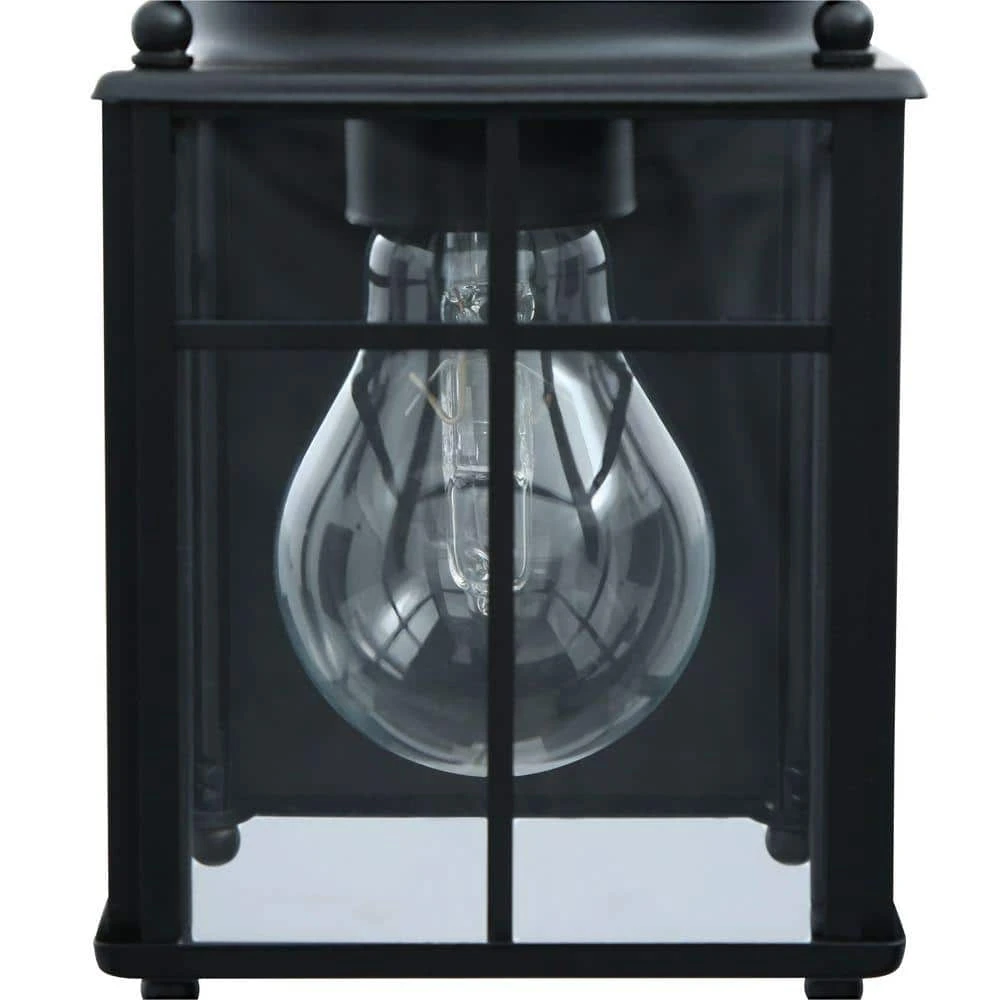 Bayside Mission 150° Black Motion-Sensing Outdoor Wall Lantern Sconce by Hampton Bay 3 Bayside Mission 150° Black Motion-Sensing Outdoor Wall Lantern Sconce by Hampton Bay - Image 3