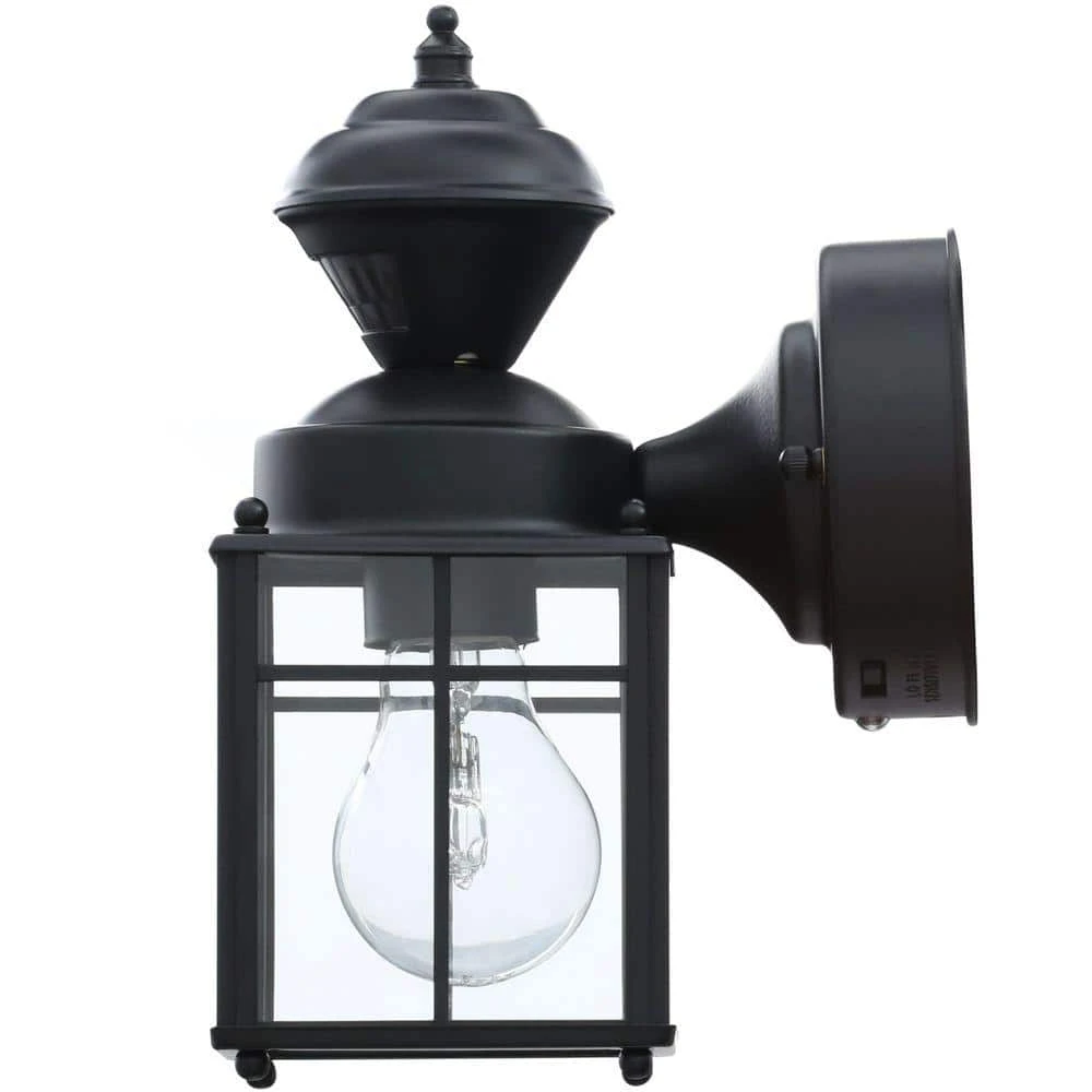 Bayside Mission 150° Black Motion-Sensing Outdoor Wall Lantern Sconce by Hampton Bay 6 Bayside Mission 150° Black Motion-Sensing Outdoor Wall Lantern Sconce by Hampton Bay - Image 6