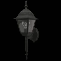 19.75 in. Black 1-Light Outdoor Wall Lamp with Clear Beveled Glass Shade by Hampton Bay 9 19.75 in. Black 1-Light Outdoor Wall Lamp with Clear Beveled Glass Shade by Hampton Bay -Hampton Bay Sales black hampton bay outdoor sconces hb7023p 05 40 1000