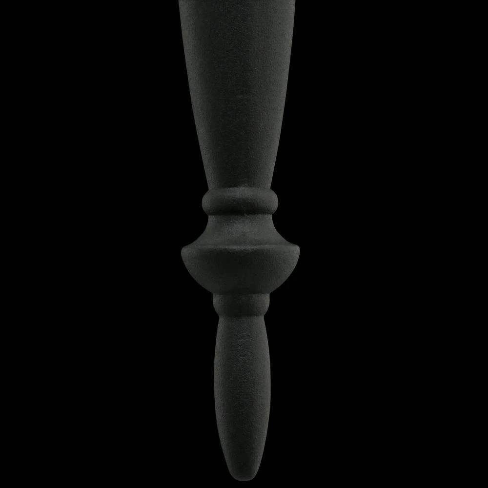 19.75 in. Black 1-Light Outdoor Wall Lamp with Clear Beveled Glass Shade by Hampton Bay 4 19.75 in. Black 1-Light Outdoor Wall Lamp with Clear Beveled Glass Shade by Hampton Bay - Image 4