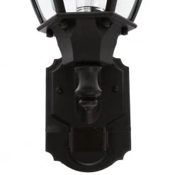 Alexandria 180° Black Motion-Sensing Outdoor Decorative Wall Lantern Sconce by Hampton Bay 7 Alexandria 180° Black Motion-Sensing Outdoor Decorative Wall Lantern Sconce by Hampton Bay -Hampton Bay Sales black hampton bay outdoor sconces hbi 4192 bk 40 1000