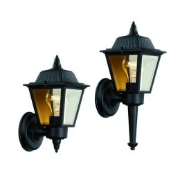 1-Light Black Outdoor Wall Lantern Sconce by Hampton Bay 9 1-Light Black Outdoor Wall Lantern Sconce by Hampton Bay -Hampton Bay Sales black hampton bay outdoor sconces kb 5004 a0 1000