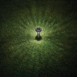 Hampton Bay Agean Solar Black 50 Lumens Motion Sensing LED Path Light (2-Pack) -Hampton Bay Sales black hampton bay path lights 50180 c3 1000