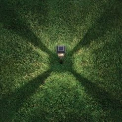 10 Lumens Craftsman Solar Black Integrated LED Path Light with Faux Retro Edison Bulb (4-Pack) by Hampton Bay -Hampton Bay Sales black hampton bay path lights 50203 40 1000