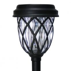 Dauphin Solar 6 Lumens Black Integrated LED Path Light with Textured Plastic Lens (10-Pack); Weather/Rust Resistant by Hampton Bay -Hampton Bay Sales black hampton bay path lights 62010 1f 1000