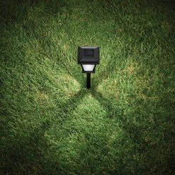 Solar 15 Lumens Black Outdoor LED Unique 3D Star Pattern Path Light (4-Pack); Weather/Water/Rust Resistant by Hampton Bay -Hampton Bay Sales black hampton bay path lights 62113 1f 1000