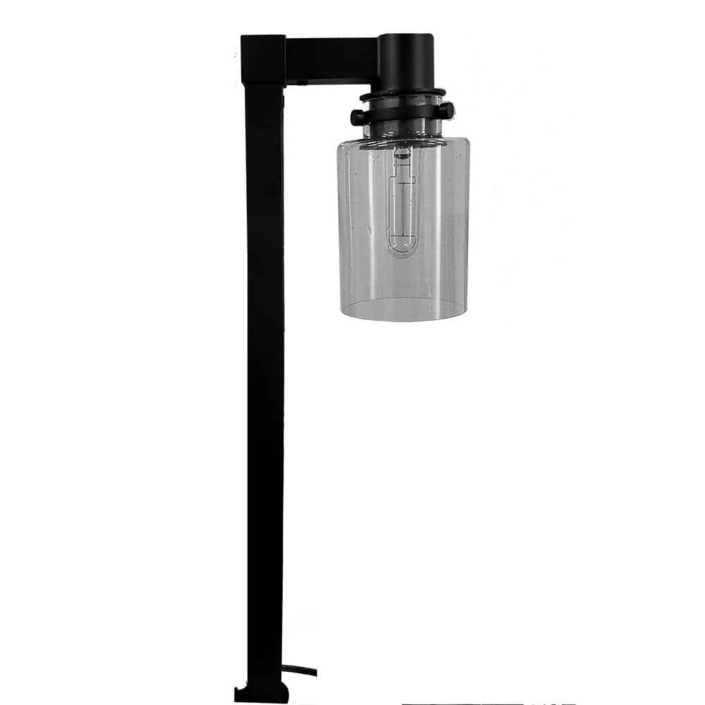 Anderson Low Voltage 50 Lumens Black Integrated LED Path Light with Seeded Glass and Vintage Style Bulb by Hampton Bay 1 Anderson Low Voltage 50 Lumens Black Integrated LED Path Light with Seeded Glass and Vintage Style Bulb by Hampton Bay