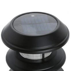 Solar 10 Lumens Black Outdoor Integrated LED 3-Tier Powered Lights (6-Pack); Weather/Water/Rust Resistant by Hampton Bay -Hampton Bay Sales black hampton bay path lights 79339 a0 1000