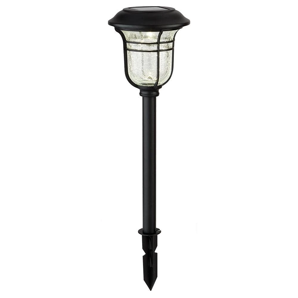 Jefferson Solar 10 Lumens Black Integrated LED 3000K Warm White Landscape Path Light (10-Pack); Weather/Rust Resistant by Hampton Bay 5 Jefferson Solar 10 Lumens Black Integrated LED 3000K Warm White Landscape Path Light (10-Pack); Weather/Rust Resistant by Hampton Bay - Image 5