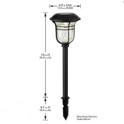Jefferson Solar 10 Lumens Black Integrated LED 3000K Warm White Landscape Path Light (10-Pack); Weather/Rust Resistant by Hampton Bay 18 Jefferson Solar 10 Lumens Black Integrated LED 3000K Warm White Landscape Path Light (10-Pack); Weather/Rust Resistant by Hampton Bay -Hampton Bay Sales black hampton bay path lights 84075 1f 1000