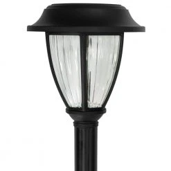 Solar 5 Lumens Black Integrated LED Landscape Path Light with Ribbed Lens (10-Pack); Weather/Rust Resistant by Hampton Bay -Hampton Bay Sales black hampton bay path lights 84198 40 1000