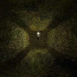 Warrenton Solar Black LED Path Light 13 Lumens, Glass Top with Bulb, Seedy Glass with Vintage Bulb (4-Pack) by Hampton Bay 16 Warrenton Solar Black LED Path Light 13 Lumens, Glass Top with Bulb, Seedy Glass with Vintage Bulb (4-Pack) by Hampton Bay -Hampton Bay Sales black hampton bay path lights c6000 40 a0 1000