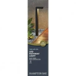 Jemison 3-Watt Black Outdoor Integrated LED Landscape Path Light by Hampton Bay -Hampton Bay Sales black hampton bay path lights jao1501l 2 c3 1000