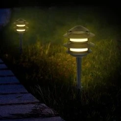 Elmore Low Voltage Black Outdoor Integrated LED 3-Tier Metal Landscape Path Light with Frosted Plastic Lens by Hampton Bay 15 Elmore Low Voltage Black Outdoor Integrated LED 3-Tier Metal Landscape Path Light with Frosted Plastic Lens by Hampton Bay -Hampton Bay Sales black hampton bay path lights l03177 1d 1000