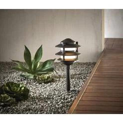 Elmore Low Voltage Black Outdoor Integrated LED 3-Tier Metal Landscape Path Light with Frosted Plastic Lens by Hampton Bay 17 Elmore Low Voltage Black Outdoor Integrated LED 3-Tier Metal Landscape Path Light with Frosted Plastic Lens by Hampton Bay -Hampton Bay Sales black hampton bay path lights l03177 c3 1000