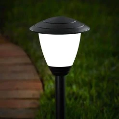 Lamar Park Low Voltage Black Integrated LED Path Lights with Easy Clip Connectors (6-Pack) by Hampton Bay -Hampton Bay Sales black hampton bay path lights l08207 c3 1000