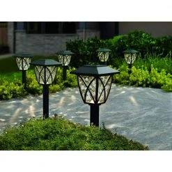 Solar Black LED Path Light 10 Lumens (6-Pack) by Hampton Bay 13 Solar Black LED Path Light 10 Lumens (6-Pack) by Hampton Bay -Hampton Bay Sales black hampton bay path lights p3100 01 06 40 1000