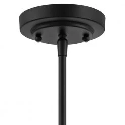 Pavlen 5.5 in. 1-Light Black Mini Pendant with Clear Glass Shade by Hampton Bay -Hampton Bay Sales black hampton bay pendant lights gs p070809bk 1d 1000