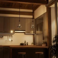 Stratton 1-Light Black Mini Pendant with No Shade by Hampton Bay -Hampton Bay Sales black hampton bay pendant lights hdp00006 76 1000