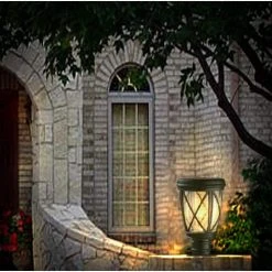 120 Lumens Black Solar Post Lantern by Hampton Bay -Hampton Bay Sales black hampton bay post lanterns 46274 44 1000