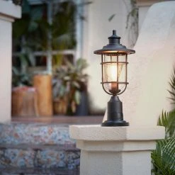 Turner 1-Light Post Mount Matte Black by Hampton Bay 23 Turner 1-Light Post Mount Matte Black by Hampton Bay -Hampton Bay Sales black hampton bay post light sets 44883 31 1000