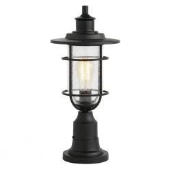 Turner 1-Light Post Mount Matte Black by Hampton Bay 14 Turner 1-Light Post Mount Matte Black by Hampton Bay -Hampton Bay Sales black hampton bay post light sets 44883 40 1000
