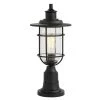 Turner 1-Light Post Mount Matte Black by Hampton Bay