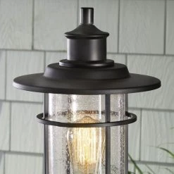 Turner 1-Light Post Mount Matte Black by Hampton Bay 16 Turner 1-Light Post Mount Matte Black by Hampton Bay -Hampton Bay Sales black hampton bay post light sets 44883 66 1000