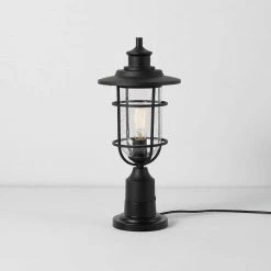 Turner 1-Light Post Mount Matte Black by Hampton Bay 22 Turner 1-Light Post Mount Matte Black by Hampton Bay -Hampton Bay Sales black hampton bay post light sets 44883 76 1000