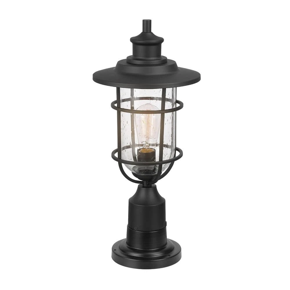 Turner 1-Light Post Mount Matte Black by Hampton Bay 10 Turner 1-Light Post Mount Matte Black by Hampton Bay - Image 10