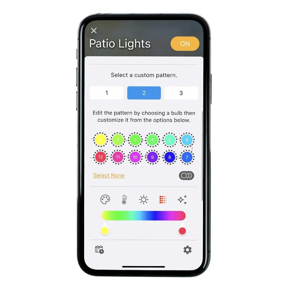 Outdoor/Indoor 24 ft. Smart Hubspace Plug-in Edison Bulb RGBW Color Changing LED String Light (12-Bulb) by Hampton Bay 11 Outdoor/Indoor 24 ft. Smart Hubspace Plug-in Edison Bulb RGBW Color Changing LED String Light (12-Bulb) by Hampton Bay - Image 11