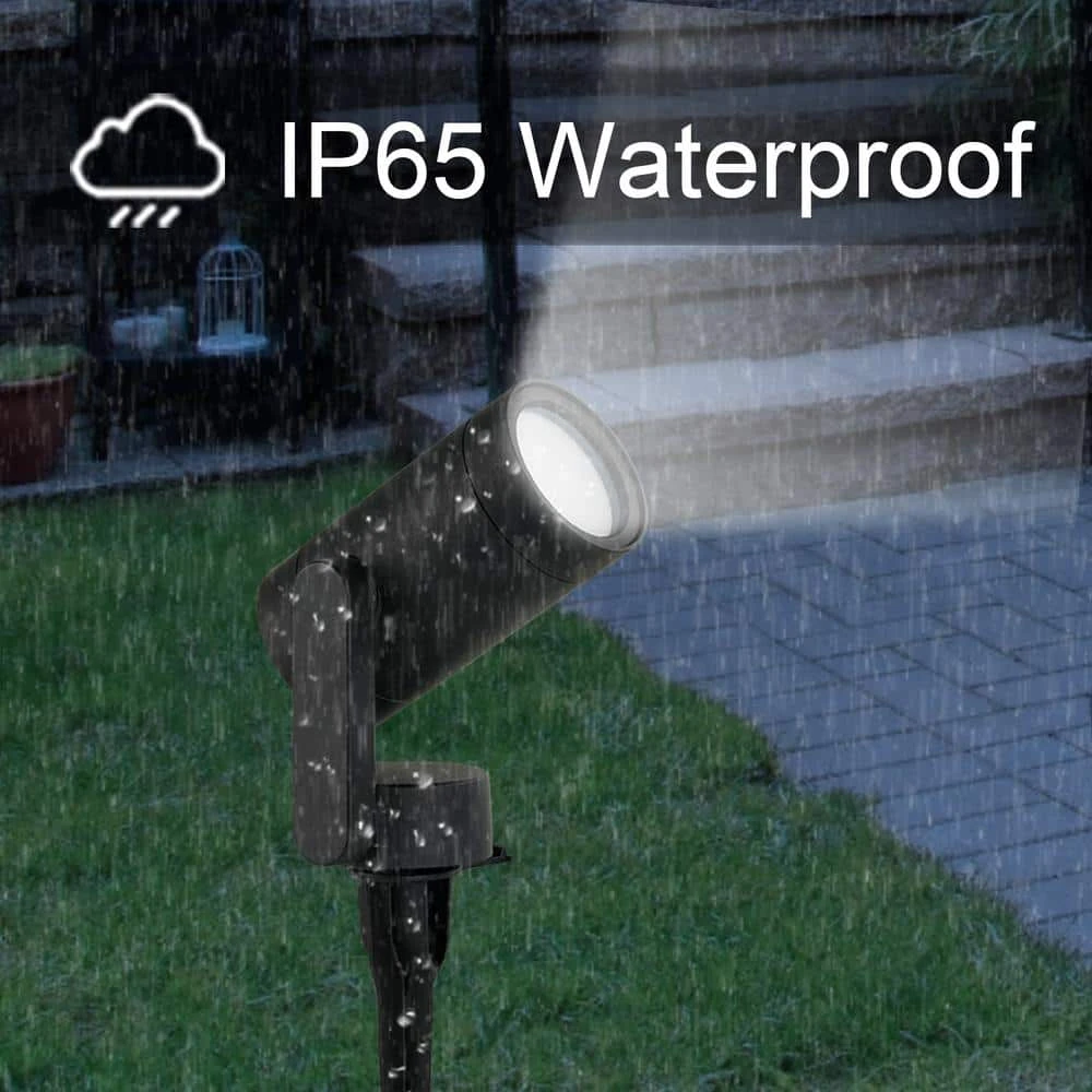 Low Voltage Black LED Spotlight with Smart Hubspace App Control (3-Pack) by Hampton Bay 9 Low Voltage Black LED Spotlight with Smart Hubspace App Control (3-Pack) by Hampton Bay - Image 9