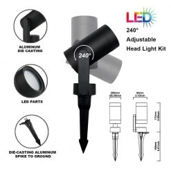 Low Voltage Black LED Spotlight with Smart Hubspace App Control (3-Pack) by Hampton Bay 17 Low Voltage Black LED Spotlight with Smart Hubspace App Control (3-Pack) by Hampton Bay -Hampton Bay Sales black hampton bay smart outdoor lighting l08557 77 1000