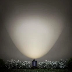 55 Lumens Solar Black LED Spotlight by Hampton Bay -Hampton Bay Sales black hampton bay spotlights c9000 12 40 1000