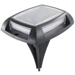 Solar 10 Lumens Black Outdoor Integrated LED Deck and Step Light (4-Pack); Weather/Water/Rust Resistant by Hampton Bay -Hampton Bay Sales black hampton bay stair lights 62805 44 1000