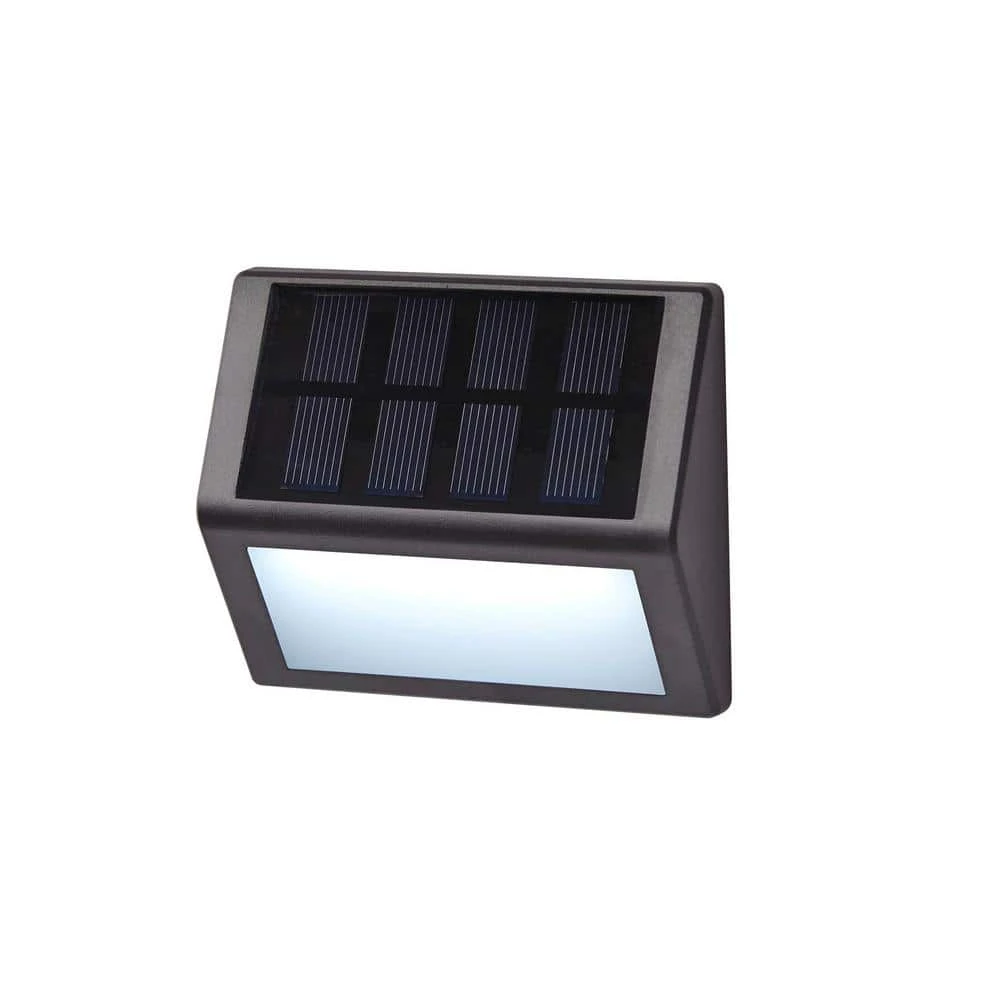 Solar Black LED Stair Light 10 Lumens (4-Pack) by Hampton Bay 3 Solar Black LED Stair Light 10 Lumens (4-Pack) by Hampton Bay - Image 3