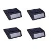 Solar Black LED Stair Light 10 Lumens (4-Pack) by Hampton Bay