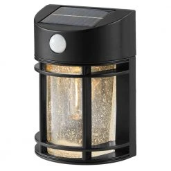 120-Degree Solar Filament Black Motion Sensing Outdoor Integrated LED Stair Light by Hampton Bay